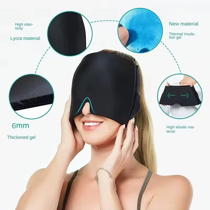 Migraine Gel Ice Head Wrap Cold Compress and Hot Compress Face Mask Sleep Tool