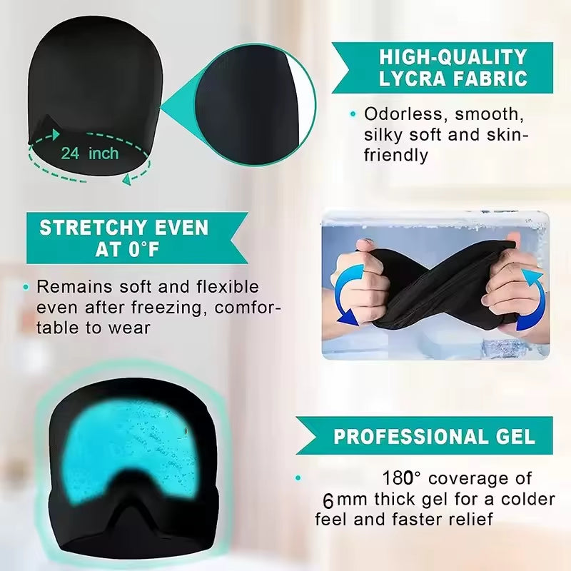 Migraine Gel Ice Head Wrap Cold Compress and Hot Compress Face Mask Sleep Tool