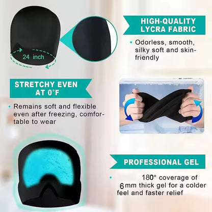 Migraine Gel Ice Head Wrap Cold Compress and Hot Compress Face Mask Sleep Tool